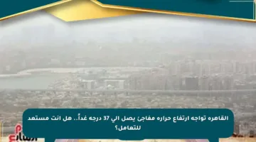 القاهرة تواجه ارتفاع حرارة مفاجئ يصل إلى 37 درجة غداً.. هل أنت مستعد للتعامل؟